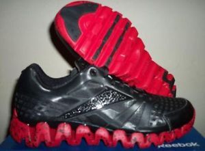 New Reebok Zig Tech Soul Black Red Running Walking Training Football Shoes 10 5