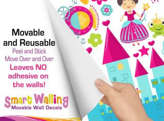 Princess Castle Wall Sticker Totally Movable