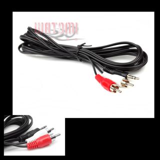 New 3 5mm Headphones Plug Jack to RCA Audio Cable Cord