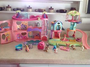 Littlest Pet Shop Cozy Care Adoption Center Playground Pets and Accessories