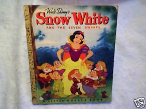Snow White Seven Dwarfs Little Golden Walt Disney C Printing Dopey Doc Grumpy