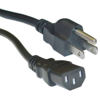 New 3 Prong Computer PC Printer Basic Power Cable Cord 5 Ft