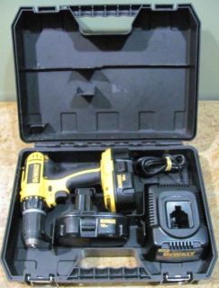 Dewalt DC 720kA Drill with Charger 2 Batteries Power Tools Cordless Drills
