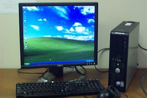 Complete Dell Optiplex GX620 Desktop Dual Core Computer and 17 LCD Monitor