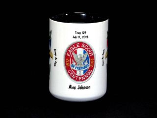 Eagle Scout Gift Personalized "Always An Eagle" Design Centennial Badge New Mug