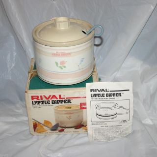 Rival Little Dipper Mini Electric Crock Pot model 3204 With Ladle