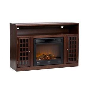 Electric Fireplace Entertainment Center TV Display Television Set Storage Stand