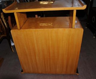 Art Deco Bookcase Shelf System Blonde Walnut Vintage Furniture Sideboard
