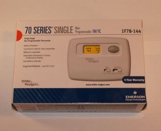 Emerson White Rodgers 70 Series Single Stage Non Programmable 1H 1c Thermostat