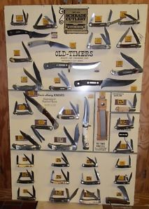 Schrade Cutlery Old Timers 37 Knives Set with Original Factory Display Case