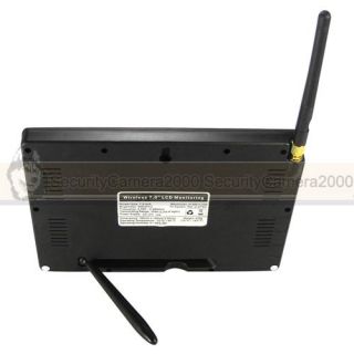 7inch TFT LCD Monitor 2 4GHz Wireless Receiver for CCTV Security System