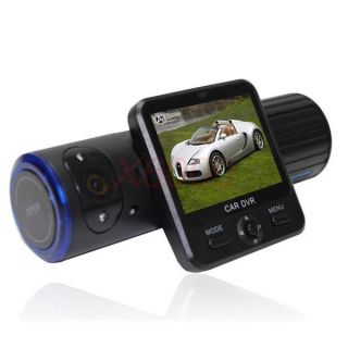 Rotatable Dual Vehicle Car DVR Recorder Camera 2 0" LCD GPS G Sensors X6000 A118