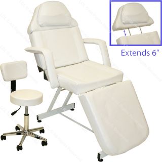 Professional Stationary Facial Massage Table Bed Chair Beauty Salon Equipment