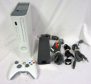 Microsoft Xbox 360 White Game Console Arcade System NTSC Component Cables 317097191505