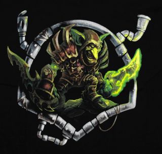 World of Warcraft Cataclysm Goblin Race Blizzard Video Game T Shirt Tee