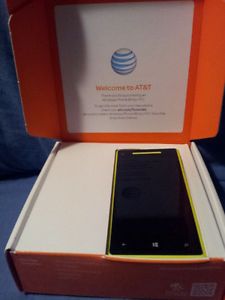 Mint Unlocked HTC Windows Phone 8x 8GB Yellow at T T Mobile Smartphone