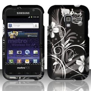 For Samsung Galaxy Admire 4G Black Silver Vine Phone Skin Case Cover Hard Shell