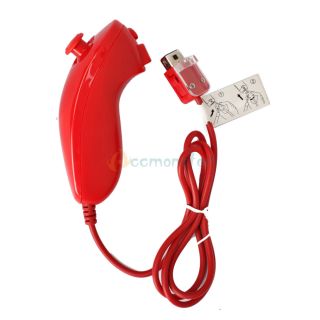 Nunchuck Remote Controller Case Wrist for Nintendo Wii Red