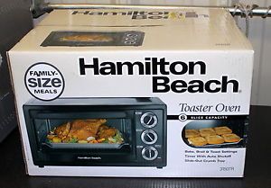 Hamilton Beach 31506 Black Convection Six Slice Toaster Oven