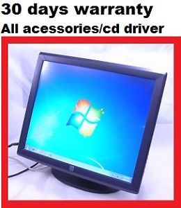 19" ELO Touch Screen POS Kiosk Computer Monitor 1915L w CD Driver EZ Win7 Sync