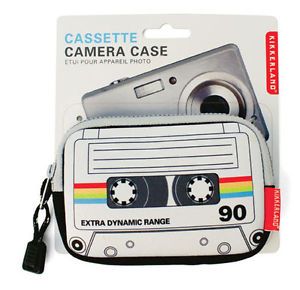 Rainbow Cassette Camera Case by Kikkerland Universal Phone Pouch OR04