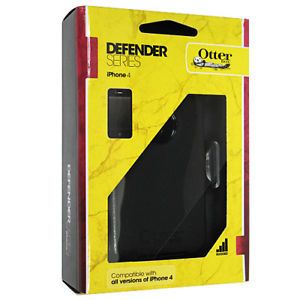 New Otterbox Verizon Apple iPhone 4 Sprint 4S Black Defender Case Retail