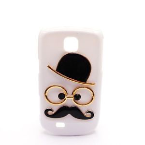 Classic Chaplin Dumb Show 3D Mustache Case Cover for Samsung Galaxy Mini S5570