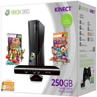 Xbox 360 250GB Kinect Holiday Video Game Console Bundle