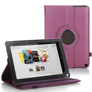 360 Rotating Leather Case Cover Stand Skin for Nook HD 7" Nook HD 9" Tablet