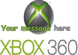 Xbox 360 A4 Icing Birthday Cake Toppers