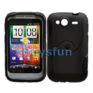 New Black Gel TPU Cover Case Skin for HTC Wildfire S
