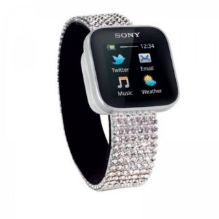 Sony mn2 Smartwatch Smart Android Bluetooth Watch with Swarovski Wristband