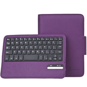 Poetic Keybook Bluetooth Keyboard Case Cover for Nook HD 7 inch Tablet Purple