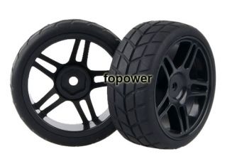 4pcs RC Flat Racing Tires Tyre Wheel Rim Fit HSP HPI 1 10 on Road Car 905B 6083