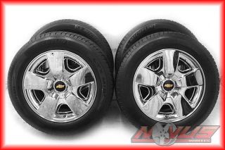 20" Chevy Silverado LTZ Tahoe Chrome Factory Wheels Michelin Tires Yukon
