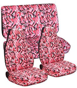 Chevy Blazer Seat Covers Camo Pink Front Rear