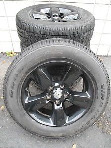 20" Dodge RAM 1500 Factory Gloss Black Wheels with Goodyear Tires 2453 110301