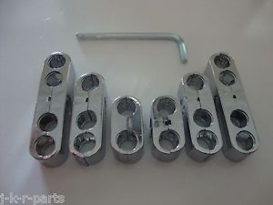 Spark Plug Wire Separators Chrome 7mm 8mm Looms Chevy Ford Mopar Hot Rods