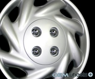 4 New Silver 14" Hub Caps Fits 1991 Current Saturn s Series Wheel Covers Set