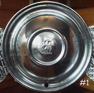 Set of 4 1951 1952 Plymouth Chrome Hubcaps for 15" Wheel OEM Original