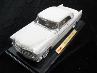 1956 Chrysler 300B White 31897 Maisto Special Edition 1 18 Mint