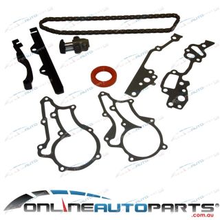 New Engine Timing Chain Tensioner Gasket Seal Guides Kit 22R 22RE 2 4L Toyota