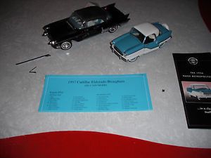 Franklin Mint 1956 Nash Metropolitan 1957 Cadillac Eldorado 1 24 Scale for Parts