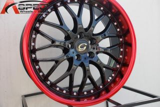 17x7 5 G Line G901 Wheel 4x100 114 3 38 Black Red Rim Fits Prelude Accord Versa