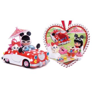 Disney I Love Minnie Picnic Car with Doll Play Set with 35 Accessories