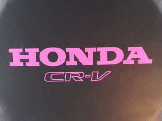 Sparecover® ABC Series 35 Mil Vinyl Honda CR V Tire Cover with Hot Pink Logo