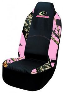 Pink Mossy Oak Camouflage Universal Bucket Seat Cover in Mossyoak Breakup Camo