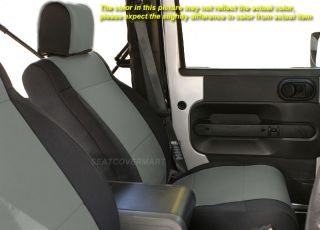 Jeep Wrangler 2007 10 Neoprene Full Set Car Seat Cover 4 Door Full Grey NO4DG