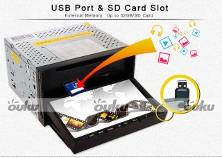 New 7" HD Double 2Din Car Stereo DVD Player TV Radio  4 USB SD iPod Bluetooth