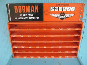 Vintage Dorman Automotive Parts Store Display Cabinet Advertising Ready Pak Sign